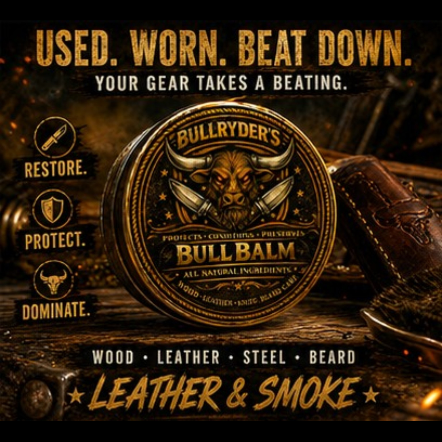 LEATHER & SMOKE 2oz.